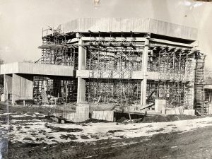 Photo of the construction of the church